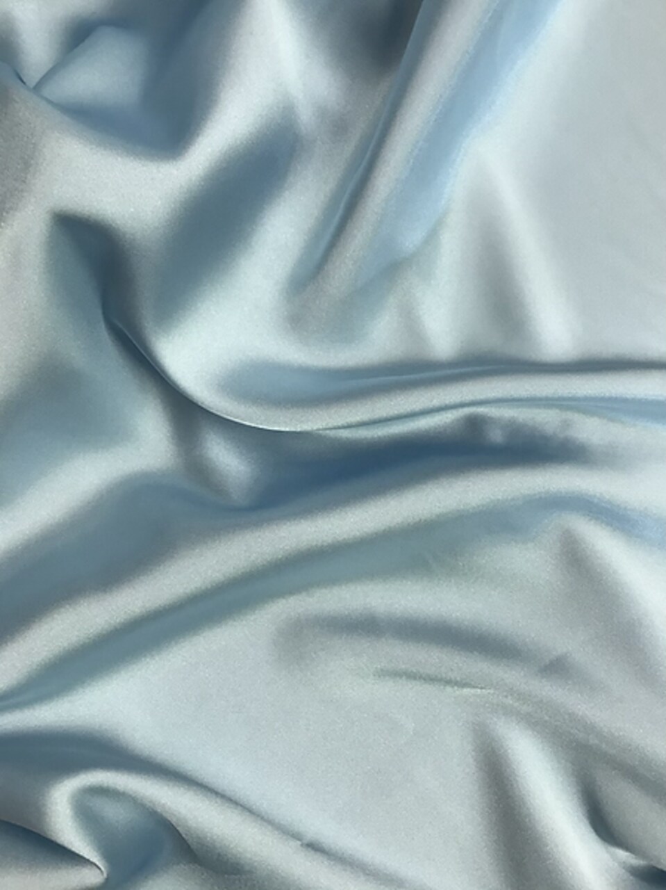 1 Yard Baby Blue Charmeuse Fabric Shiny Lightweight Polyester 58 Inch Wide for Sewing and Dresses